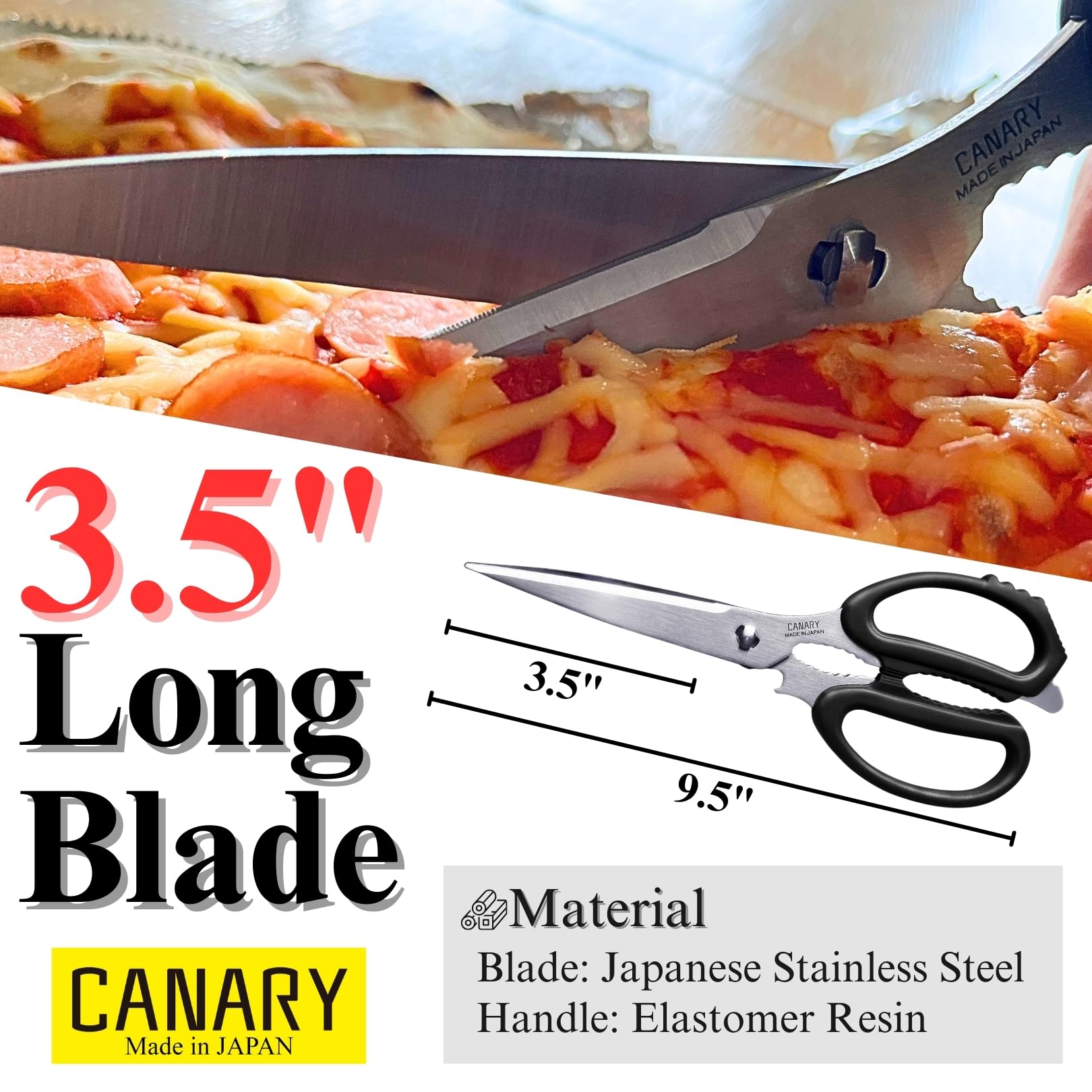 ＪＡＰＡＮＥＳＥ ＣＯＯＫＩＮＧ Amazon.com: CANARY Japanese Kitchen Scissors for Food 9.5